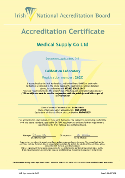Medical Supply Co. Ltd - 262C Cert  summary image