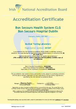 Bon Secours Health System CLG t/a Bon Secours Hospital Dublin - 201MT  Cert summary image