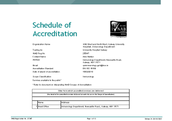 HSE West and North West, Galway University Hospitals, Immunology Department - 255MT summary image