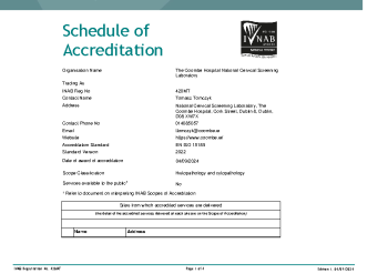 The Coombe Hospital National Cervical Screening Laboratory - 420MT summary image
