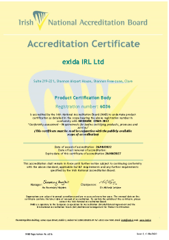  Exida IRL Ltd - 6036 Cert summary image