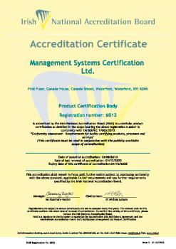 Management Systems Certification Ltd - 6012 Cert summary image