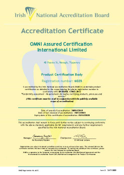 OMNI Assured Certification International Limited 6025 - Cert summary image