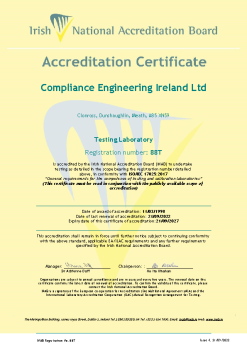 Compliance Engineering Ireland Ltd - 88T Cert summary image