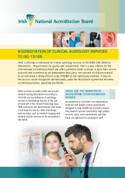 Accreditation of Clinical Audiology Services to ISO 15189 summary image