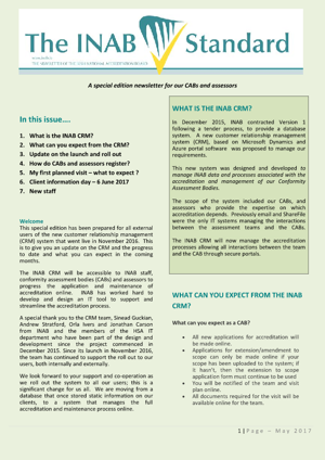 INAB Newsletter May 2017