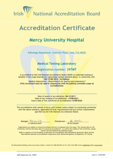 Mercy University Hospital 297MT Cert thumbnail