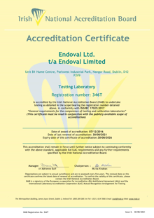 Endoval Ltd  346T Cert thumbnail