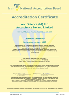 AccuScience (Irl) Ltd  309C Cert thumbnail