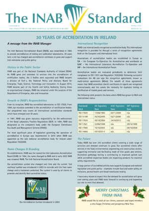 INAB Newsletter Winter 2015