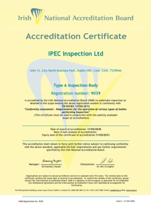 IPEC Inspection Ltd 9039 Cert thumbnail