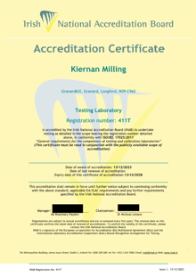 Kiernan Milling  411T Cert thumbnail