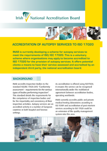 INAB Accreditation of Autopsy services to ISO 17020 thumbnail