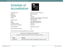 BRE Global Assurance (Ireland) Ltd 6023 Scope thumbnail