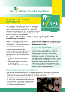 INAB Recognition of Certificates thumbnail