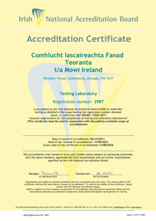 Comhlucht Iascaireachta Fanad Teoranta  298T Cert thumbnail