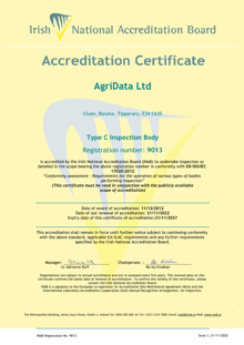AgriData Ltd  9013 Cert thumbnail