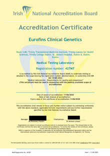 Eurofins Clinical Genetics  427MT Cert thumbnail