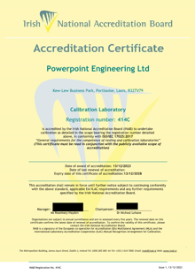 Powerpoint Engineering Ltd  414C Cert thumbnail