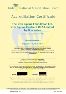 The Irish Equine Foundation Ltd  151T Cert thumbnail