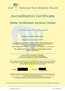 Stellar Certification Services Ltd  6011 Cert thumbnail