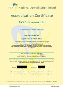 TMS Environment Ltd  150T Cert thumbnail