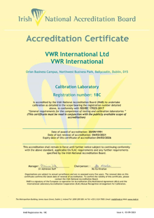 VWR International  18C Cert thumbnail