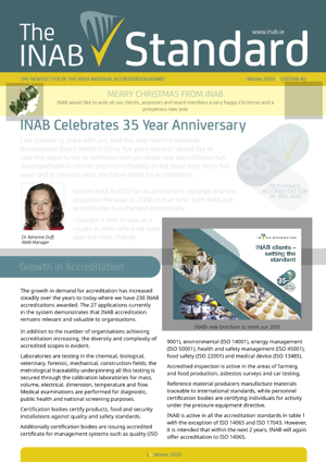 INAB Newsletter Winter 2020