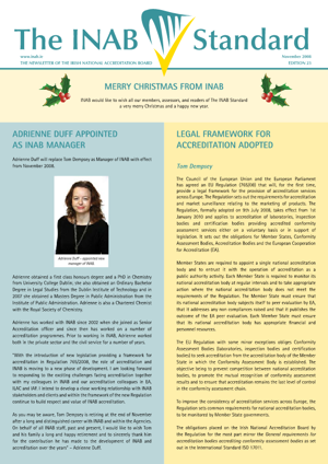 INAB Newsletter November 2008