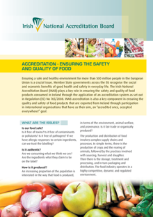 Accreditation  Ensuring the Safety and Quality of Food thumbnail