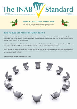 INAB Newsletter December 2013