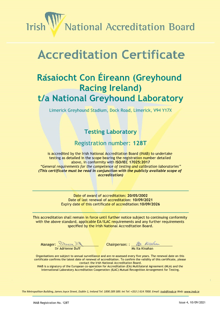 Rásaíocht Con Éireann (Greyhound Racing Ireland)  128T Cert thumbnail