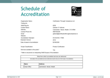 Certification Through Compliance Ltd 6039 Scope thumbnail